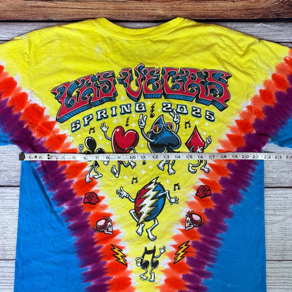 2025 The Grateful Dead At The Sphere Las Vegas Tie Dye Liquid Blue T-shirt - Picture 6 of 9